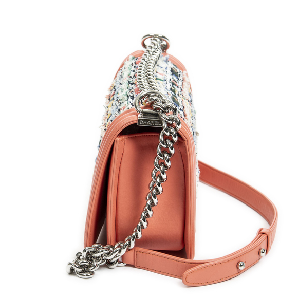 Chanel Medium Multicolor Tweed Boy - Picture 3 of 8
